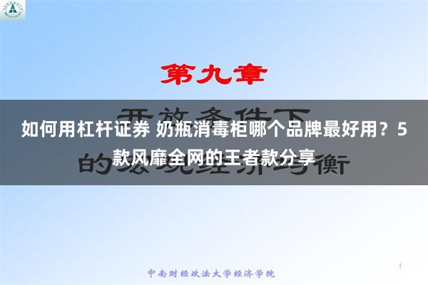 如何用杠杆证券 奶瓶消毒柜哪个品牌最好用？5款风靡全网的王者款分享