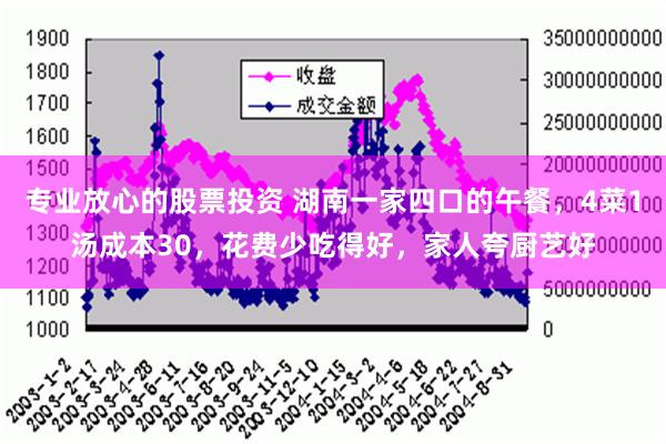 专业放心的股票投资 湖南一家四口的午餐，4菜1汤成本30，花费少吃得好，家人夸厨艺好