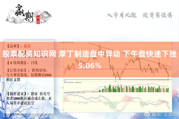 股票配资知识网 摩丁制造盘中异动 下午盘快速下挫5.06%